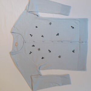 MeronaTarget Pastel Blue Embellished Cardigan Sz L Soft girl Quiet Luxury